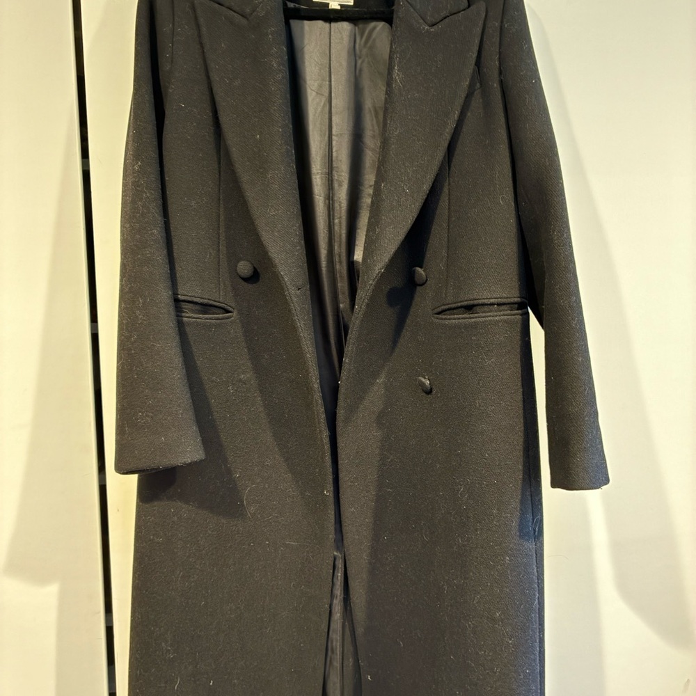 Avec Les Filles Wool Blend Double Breasted Coat